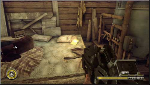 When you the labyrinth made of wagons go with Malikov to the building standing on the pillars - Journals St. Louis, MO - p. 1 - Journals - Resistance 3 - Game Guide and Walkthrough