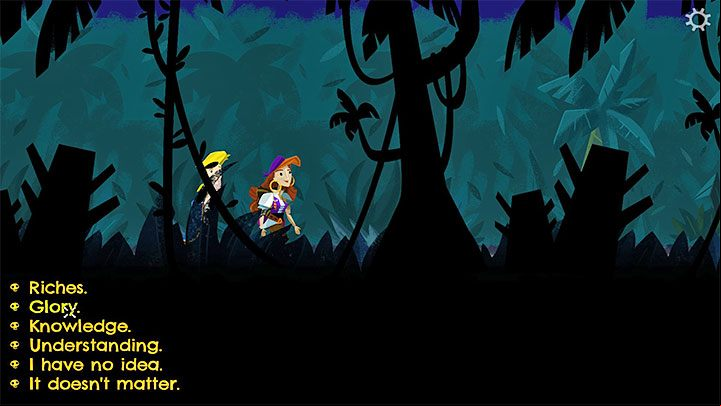 Chapter 5 (final one of the game) begins after you've obtained 5 golden keys and used them to open the safe on Melee Island - Return to Monkey Island: Find LeChuck (Chapter 5) - walkthrough, solution - Part 5 - Beneath the Monkey Head - Return to Monkey Island Walkthrough