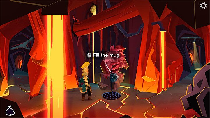 The statue from the last room is damaged and you can't use the knife on it - Return to Monkey Island: Find LeChuck (Chapter 5) - walkthrough, solution - Part 5 - Beneath the Monkey Head - Return to Monkey Island Walkthrough