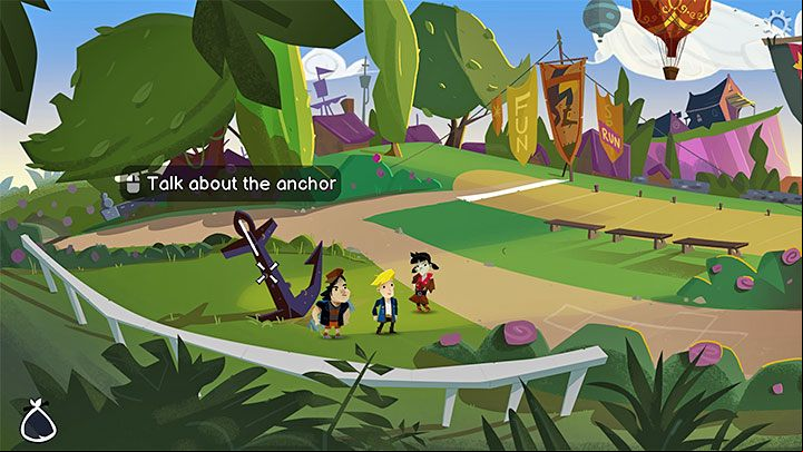 You will receive a number of smaller goals and you can complete them one after another, because the items on the list are obtained in the same order as the places you visit - Return to Monkey Island: Prelude - walkthrough - Prelude - An Unexpected Story Begins - Return to Monkey Island Walkthrough