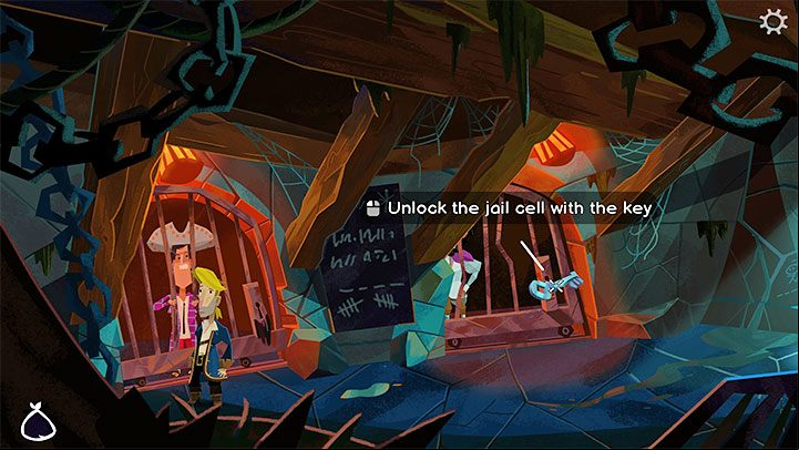Return to the prison - Return to Monkey Island: Get a mop - walkthrough - Part 1 - A Friendly Place - Return to Monkey Island Walkthrough