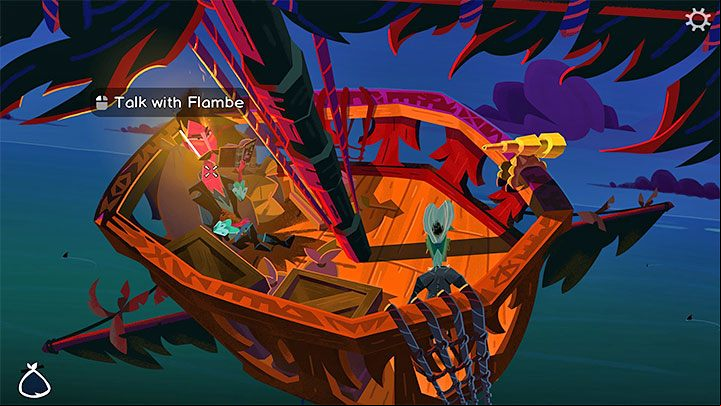 You will find Flambe at the top of the mast, i - Return to Monkey Island: Get a unanimous vote - walkthrough - Part 2 - A Dangerous Journey - Return to Monkey Island Walkthrough