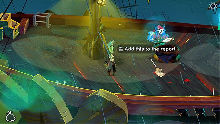 The report forces you to find and document 5 messy places on the ship - Return to Monkey Island: Get a unanimous vote - walkthrough - Part 2 - A Dangerous Journey - Return to Monkey Island Walkthrough