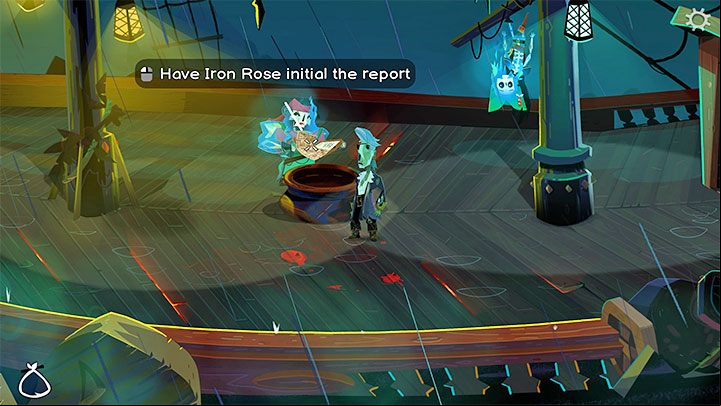 Once the report is ready, go to Iron Rose - the quartermaster is on the main deck - Return to Monkey Island: Get a unanimous vote - walkthrough - Part 2 - A Dangerous Journey - Return to Monkey Island Walkthrough