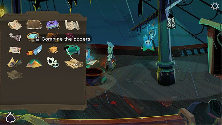 Open the inventory - Return to Monkey Island: Get a unanimous vote - walkthrough - Part 2 - A Dangerous Journey - Return to Monkey Island Walkthrough