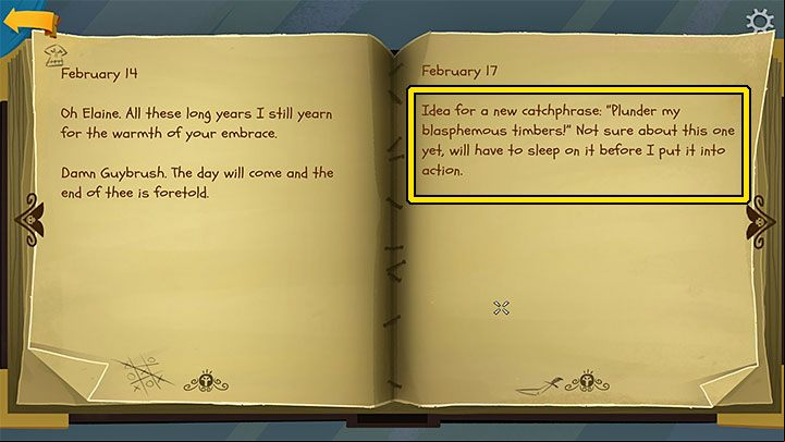 You must go back to the entry mentioned in the previous one - Return to Monkey Island: Learn LeChucks secrets - walkthrough - Part 3 - Return to Monkey Island - Return to Monkey Island Walkthrough