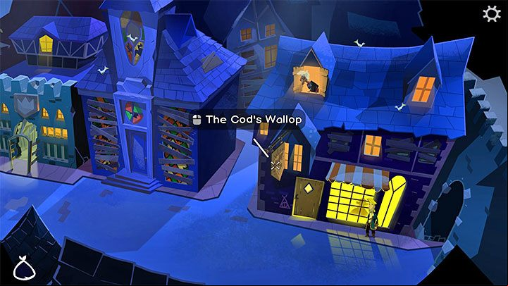 The Cod's Wallop gift shop is a new location on Melee Island - you can find it in High Street, where the building was still closed in Chapter 1 - Return to Monkey Island: Bella Fishers Golden Key - walkthrough, solution - Part 4 - Things Get Complicated - Return to Monkey Island Walkthrough