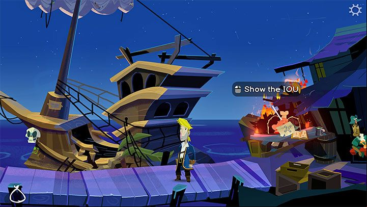 Travel to the ruins of Scumm Bar in the docks - Return to Monkey Island: Brrr Muda Island Golden Key - walkthrough - Part 4 - Things Get Complicated - Return to Monkey Island Walkthrough
