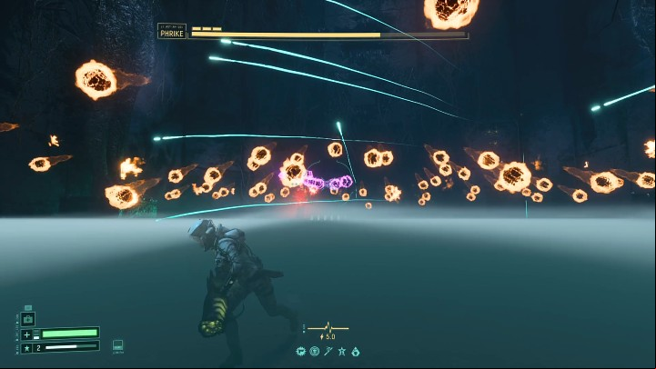 During the first phase of the duel, you should watch out for the combo of two different boss attacks - Return: Phrike boss - how to beat? - Bosses - Returnal Guide