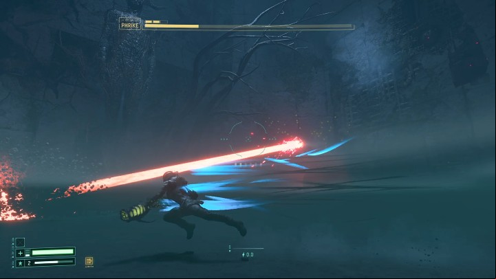 Phrike can focus energy much faster and fire the red laser beam not only vertically but also horizontally - Return: Phrike boss - how to beat? - Bosses - Returnal Guide