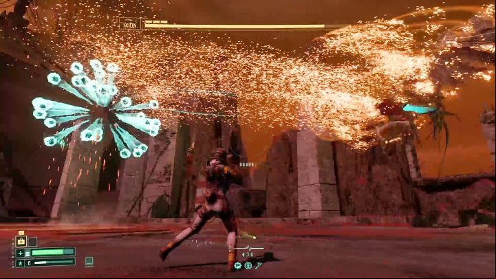 Ixion is a mobile enemy and will often move around the arena, taking advantage of fast dashes - Returnal: Ixion - boss, how to defeat? - Bosses - Returnal Guide