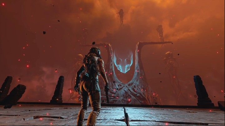 Before you fight Nemesis, take your time to prepare well and select the right weapon - Return: Nemesis - boss, how to defeat? - Bosses - Returnal Guide