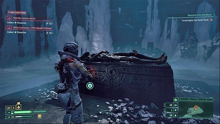 Upon opening the Hadal Vault, you will find a new gadget, the Hadal Ballasts - Returnal: Fractured Wastes - biome - Biomes - Returnal Guide