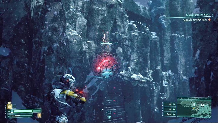 In this biome you will also encounter levitating spheres, which you certainly had the opportunity to fight while exploring the third biome (the Derelict Citadel) - Returnal: Fractured Wastes - biome - Biomes - Returnal Guide