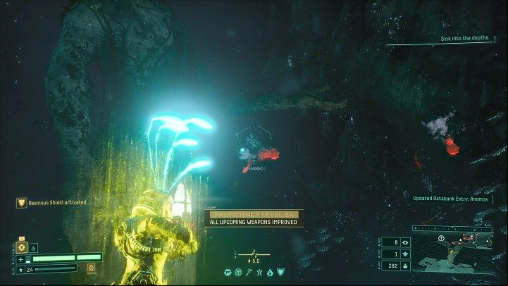 While exploring the Abyssal Scar, you don't have to worry about running out of oxygen, and all weapons work exactly like they did on the surface - Return: Abyssal Scar - biome - Biomes - Returnal Guide