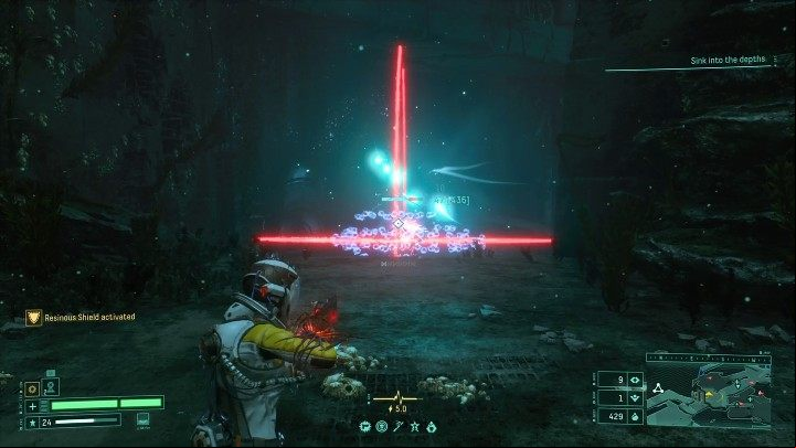 In this biome you will also encounter levitating spheres, which you certainly had the opportunity to fight while exploring the third and fifth biome on the planet Atropos - Return: Abyssal Scar - biome - Biomes - Returnal Guide