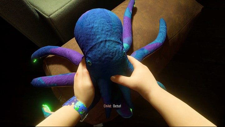 During sequences related to Selene's house, it is worth noting that the octopus Octo, Selene's favorite toy, often appears there - Returnal: 1st ending (spoiler) - Terminations - Returnal Guide