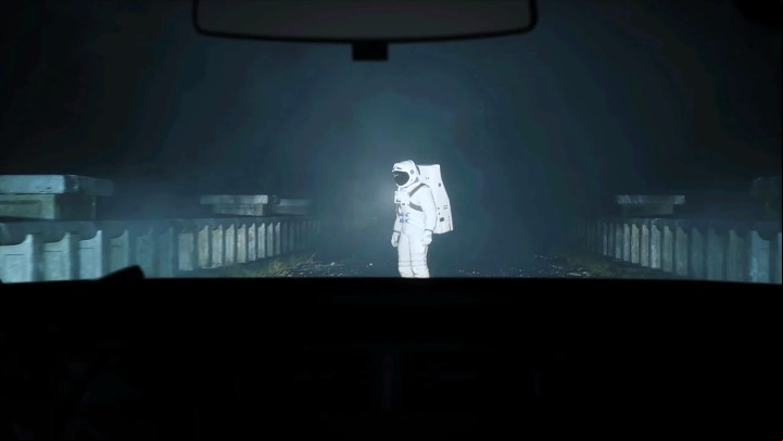 Selene relives a moment from the past, in which there was a car accident - looks from the perspective of the person who sits behind the wheel - Returnal: 1st ending (spoiler) - Terminations - Returnal Guide