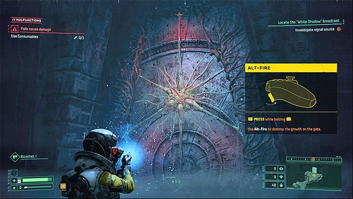 After that, you will gain access to alt-fire mode - Returnal: Alternate attack - how to unlock? - FAQ - Returnal - game guide