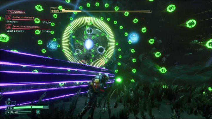 At this stage, there will be a lot going on on the screen, so you need to keep your eyes open - Return: Ophion - boss, how to defeat? - Bosses - Returnal Guide