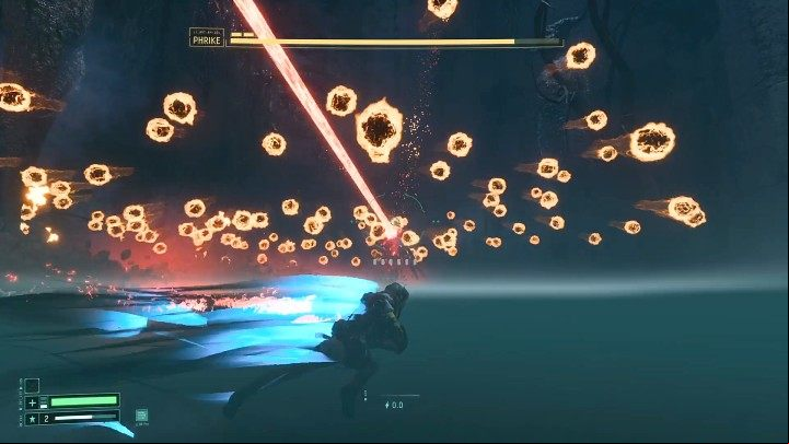 At the end of the Overgrown Ruins, you will have to face the first boss in Returnal, Phrike - Returnal: Overgrown Ruins - biom - Biomes - Returnal Guide