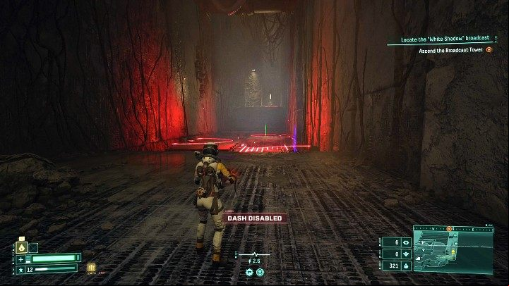 The final stage of the journey through the Derelict Citadel is rooms and narrow corridors filled with laser traps - Returnal: Derelict Citadel - biom - Biomes - Returnal Guide
