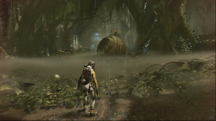 Echoing Ruins is the fourth biome of the planet Atropos in Returnal After moving to this area, Selene will begin each cycle in this place - she will not return to the Overgrown Ruins - Returnal: Echoing Ruins – biom - Biomes - Returnal Guide