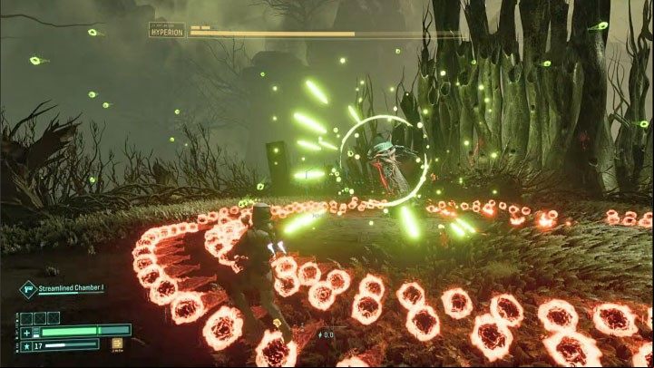 At the end of the Echoing Ruins, you will have to face the fourth boss in Returnal - Hyperion - Returnal: Echoing Ruins – biom - Biomes - Returnal Guide