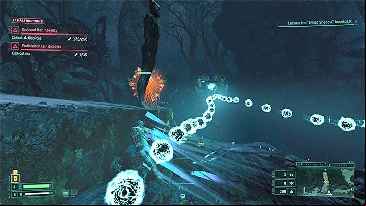 Dodges (also called dashes) are crucial in keeping the main character alive, especially since energy doesn't automatically regenerate in Returnal and, as a result, any depletion of our health bar is much more noticeable - Returnal: Beginners guide - Basics - Returnal Guide