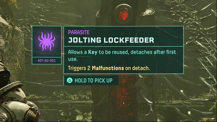 Additional hint - the game involves parasites that allow you to reuse the same key - Returnal: Closed containers and gates - how to open? - Exploration - Returnal Guide