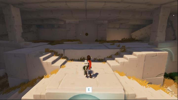 Collect the key and put it into the wall. - Coliseum and the first key | Chapter 1 - Walkthrough - Chapter 1 - Rime Game Guide