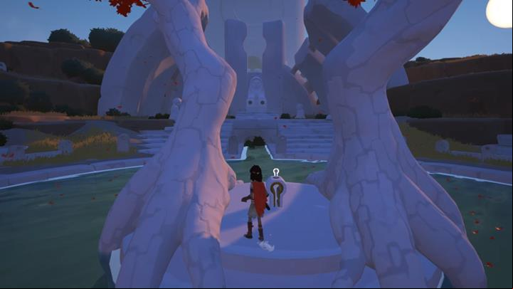 You will find the first key fragment at the foot of the tree. - Coliseum and the first key | Chapter 1 - Walkthrough - Chapter 1 - Rime Game Guide