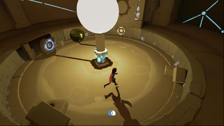 Position the orb in the way shown in the above screenshot and approach the second sun symbol. - Meeting the beast and the first mill | Chapter 2 - Walkthrough - Chapter 2 - Rime Game Guide