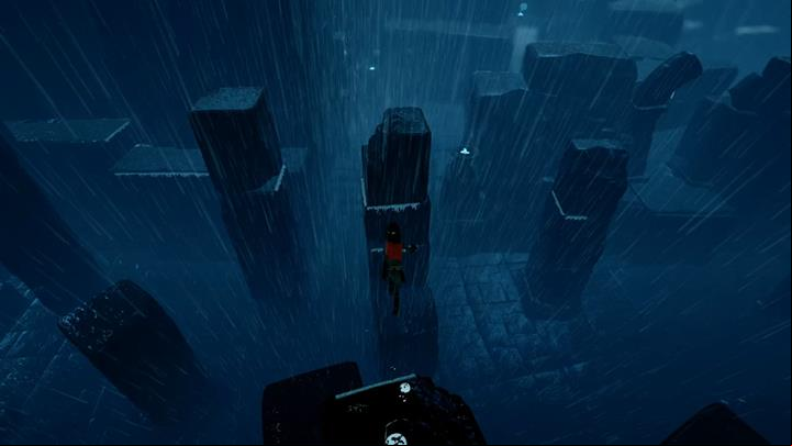 Reach the tallest column by climbing on the toppled ones - Activating four figurines | Chapter 4 - Walkthrough - Chapter 4 - Rime Game Guide
