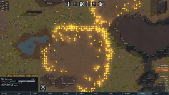RimWorld has no mercy on colonists that believe that nothing wrong can happen to them. - Dangers and random events - The basics of living in the colony - RimWorld Game Guide