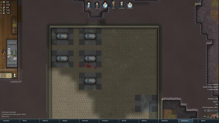 Some abandoned rooms can include hibernated of the previous colony. - Dangers and random events - The basics of living in the colony - RimWorld Game Guide