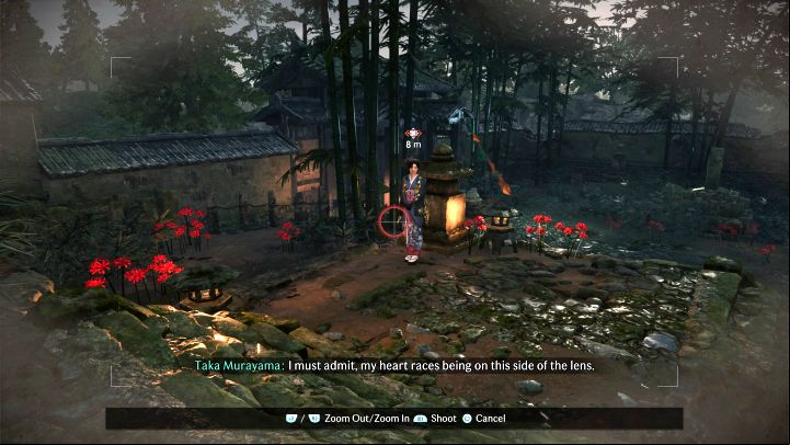 At the end of the mission, Taka will ask the main character to take her picture - Rise of the Ronin: All Trophies, Achievements, trophy guide - Appendix - Rise of the Ronin Guide