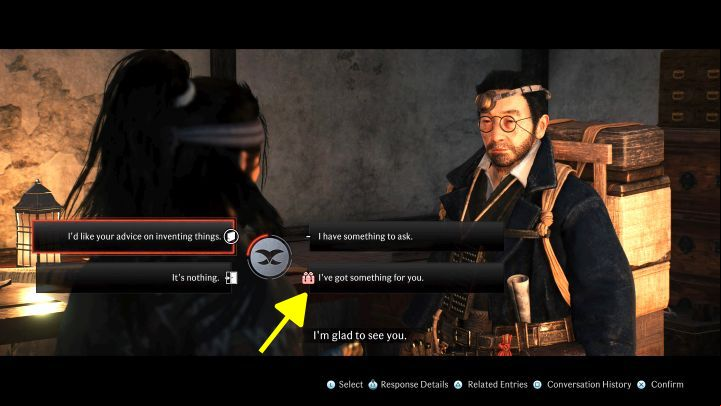 How to unlock: Gave your first gift - Rise of the Ronin: All Trophies, Achievements, trophy guide - Appendix - Rise of the Ronin Guide