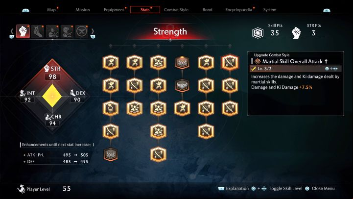 This skill increases the damage and Ki damage of used combat skills - Rise of the Ronin: Best skills - Basics - Rise of the Ronin Guide