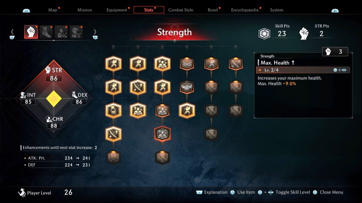 This is a group of ive skills that increase your maximum health capacity permanently - Rise of the Ronin: Best skills - Basics - Rise of the Ronin Guide