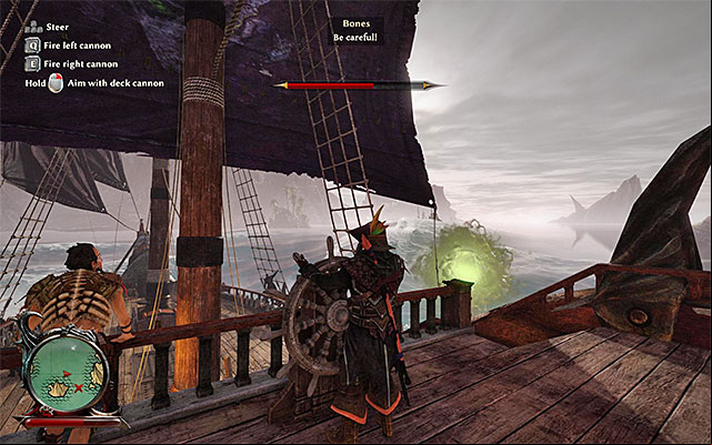 to avoid the green projectiles - Terror from the Deep - Other quests - Risen 3: Titan Lords - Game Guide and Walkthrough