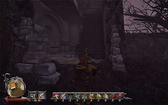 The entrance to the room with the grimoire. - The Ancient Knowledge - Main Quests - Calador - Risen 3: Titan Lords - Game Guide and Walkthrough