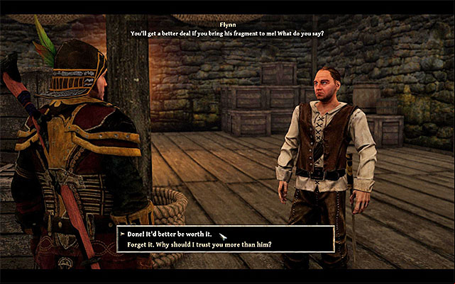 You can agree to deliver the swords hilt to Flynn - Fragile Past Sins - Side Quests - Antigua - Risen 3: Titan Lords - Game Guide and Walkthrough