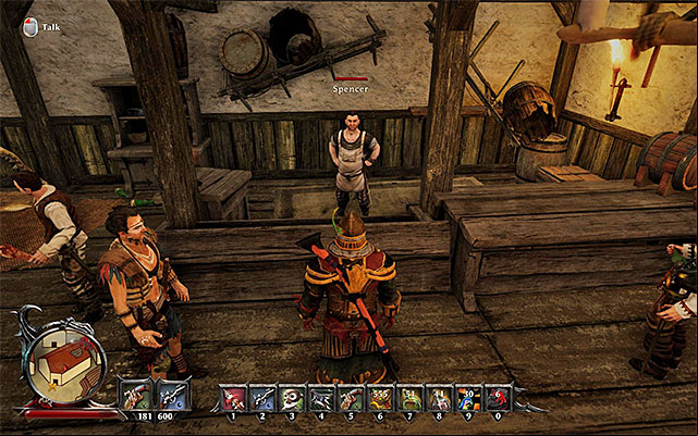 Spencer is a bartender from a local tavern - Lost at the Eastern Beach - Side Quests - Antigua - Risen 3: Titan Lords - Game Guide and Walkthrough