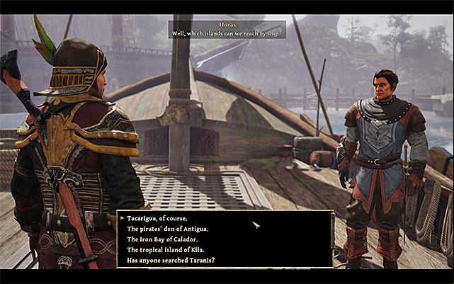 Inquire Horas about people you need to meet and places where you can find them - Magical Efficiency - Crew quests - Risen 3: Titan Lords - Game Guide and Walkthrough