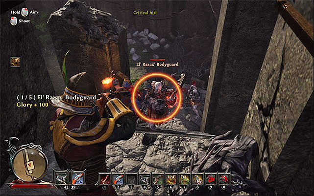 To defeat the bodyguards, use your ranged attacks and spells. - The Price of Life - Side Quests - Calador - Risen 3: Titan Lords - Game Guide and Walkthrough
