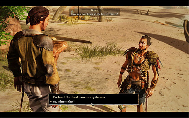 You complete this mission during the conversation with Bones - News on Board - Side Quests - Isle of Thieves - Risen 3: Titan Lords - Game Guide and Walkthrough