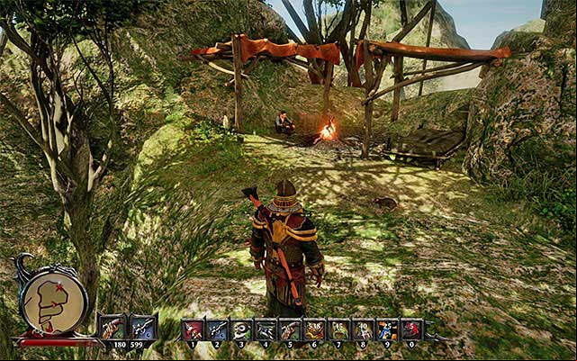 Continue climbing until you reach the encampment - Off and Away - Side Quests - Tacarigua - Risen 3: Titan Lords - Game Guide and Walkthrough