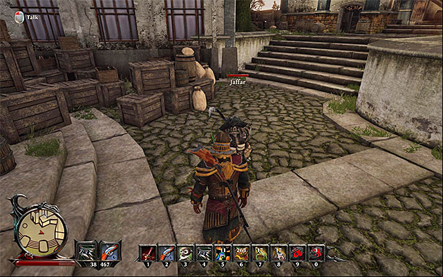 Jaffar can be found in the mages encampment, on the Taranis Island. - An Unusual Cadet - Crew quests - Risen 3: Titan Lords - Game Guide and Walkthrough
