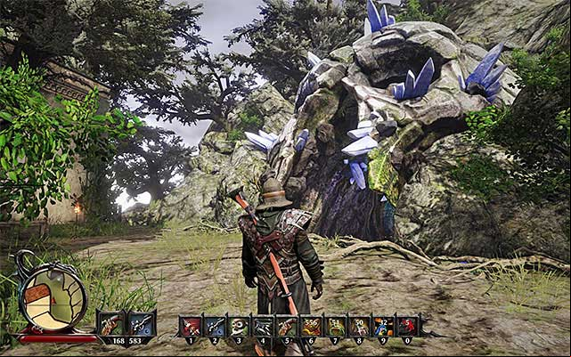 Reach the cave with the crystal portal - Re-Forge Kraken Eye - Weapons quests - Risen 3: Titan Lords - Game Guide and Walkthrough